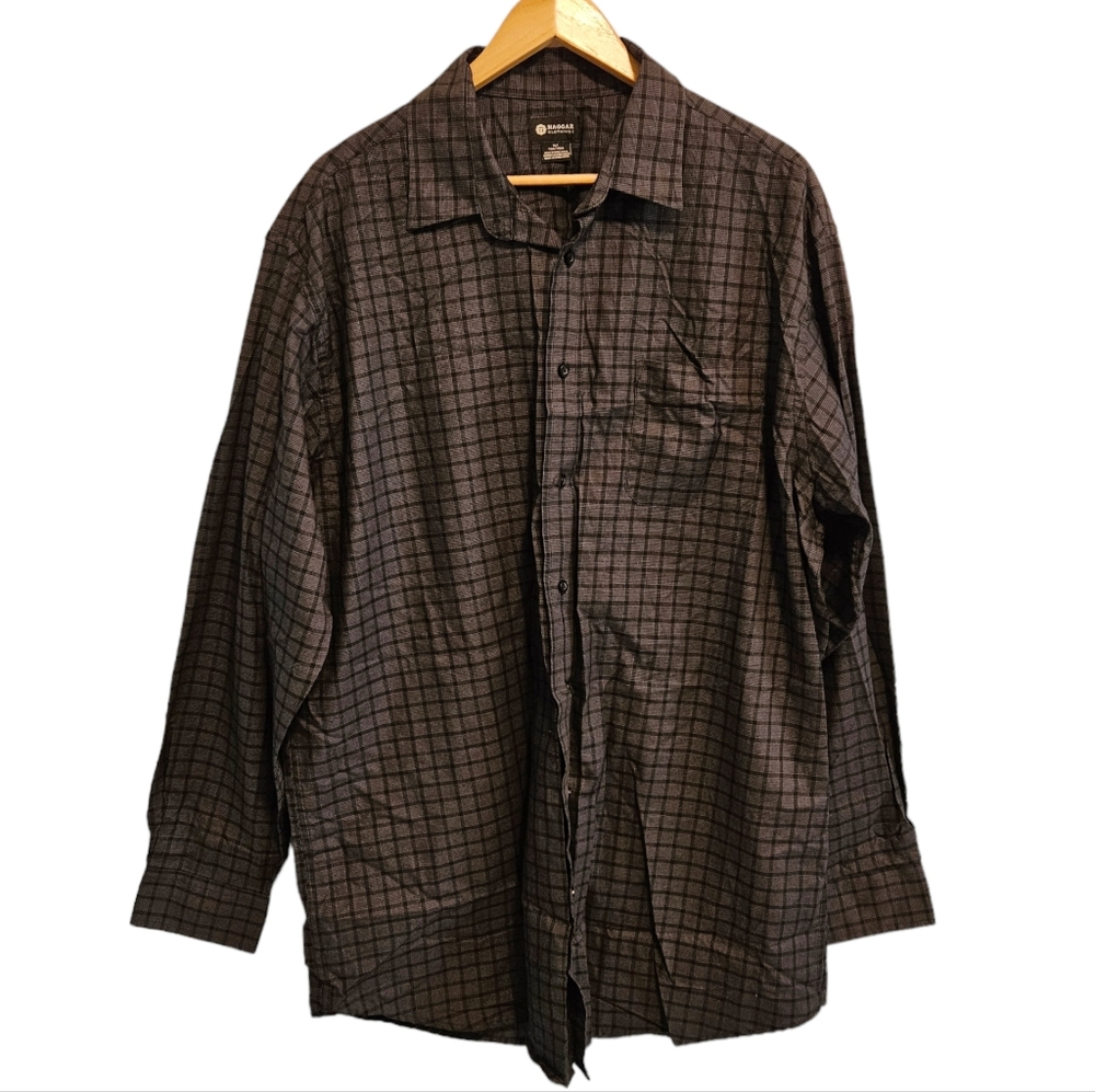 Haggar Clothing Men's Button-Down Shirt (XLT)